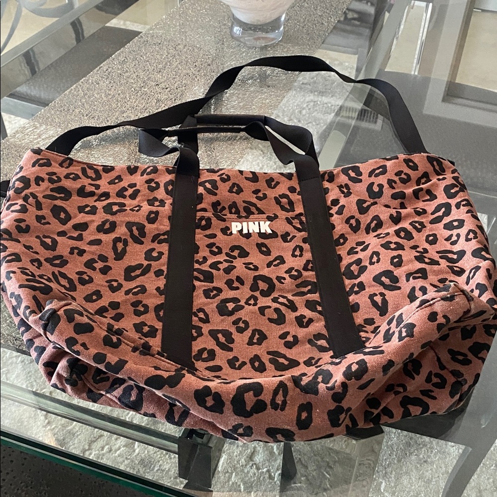 PINK Victoria's Secret Leopard Print Tote Bag